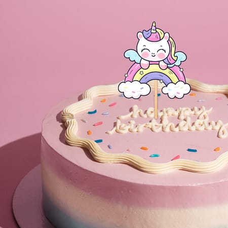 cake topper unicorno